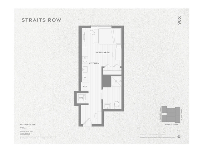 Explore la distribución inteligente de este acogedor estudio en Straits Row, optimizando el espacio y el estilo. - Straits Row