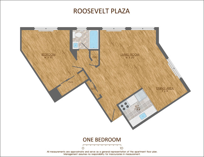 Plano de planta - Roosevelt Plaza