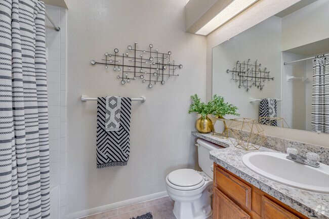 2BR, 2BA - 975SF - Restroom - Courtyards