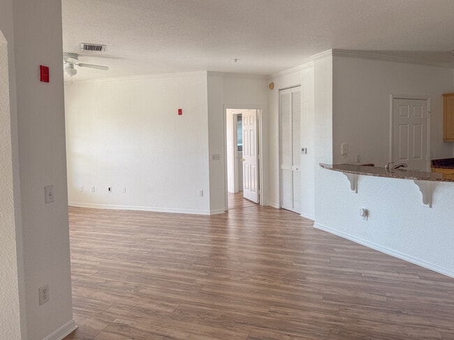 Living Room, Kitchen and entrance to Bedroom #1 - 3707 Conroy Rd Apartment