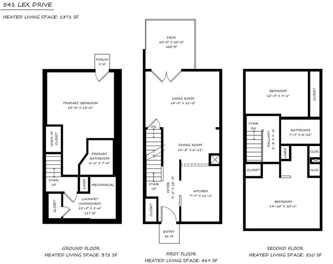 Plano de planta - 541 Lex Dr