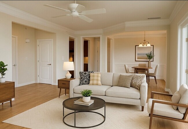 Living Room (virtually staged) - 132 Clocktower Dr