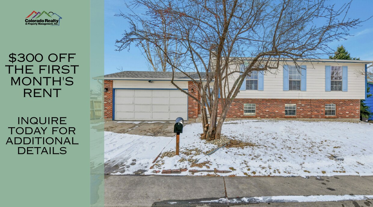 $2,540.95 with $300 off the first month's Rent- 4 Bedroom, 1.5 Bath, Single Family Home in Aurora... - $2,540.95 with $300 off the first month's Rent- 4 Bedroom, 1.5 Bath, Single Family Home in Aurora...