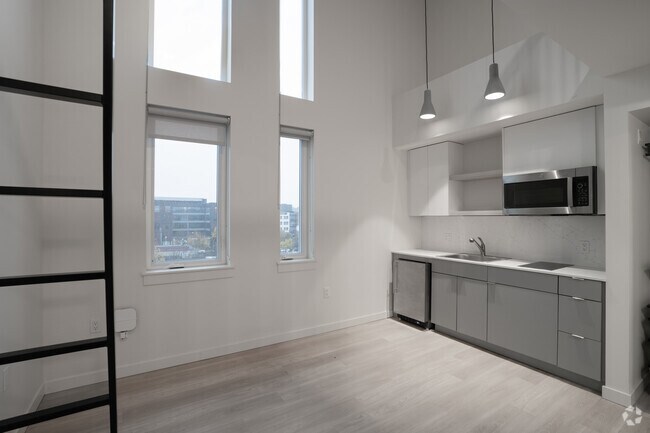Loft - 550 pies cuadrados - Sala de estar - Nordic Tower