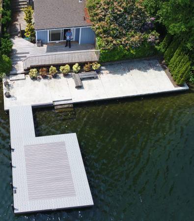 New Dock with bolsters - 9909 Lake Steilacoom Dr SW