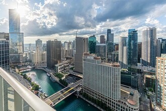 Gorgeous views from our balconies - Coast at Lakeshore East