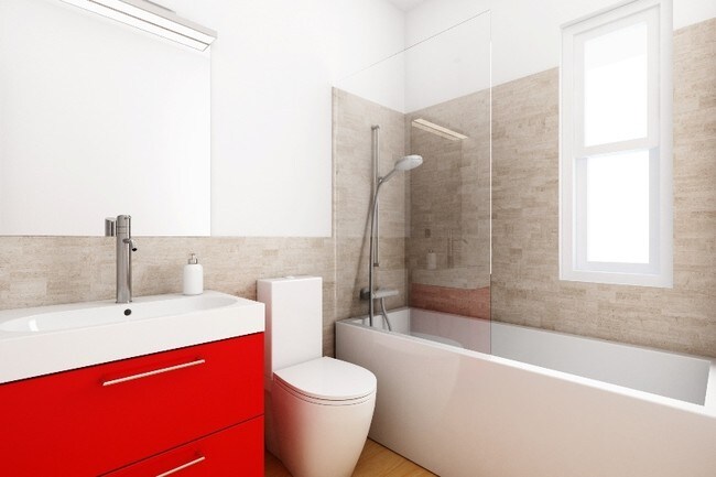 Typical Bath - 1024-1030 Michigan Ave