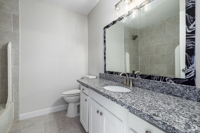 1 dormitorio, 1 baño - 650 pies cuadrados - Baño - Rose Garden Apartments