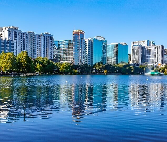 A view from Lake Eola