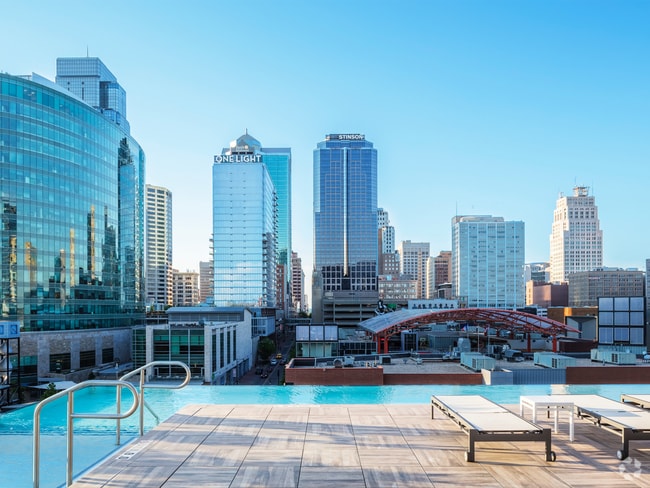 The Infinity Edge Rooftop Pool at Two Light Luxury Apartments - Two Light Luxury Apartments