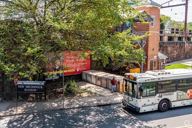 The New Brunswick Train Station also offers a bus travel option as well.