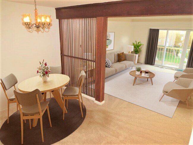 Living Room & Dining Room - 3127 University Blvd W