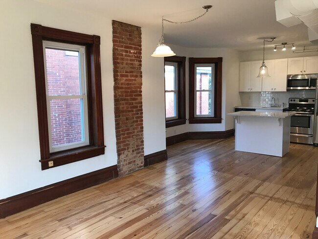 Living Room looking into kitchen - 141 W Broad St