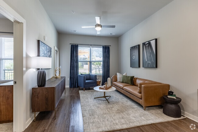 1BR, 1BA - A1 - 734SF - Living Room - The Percy