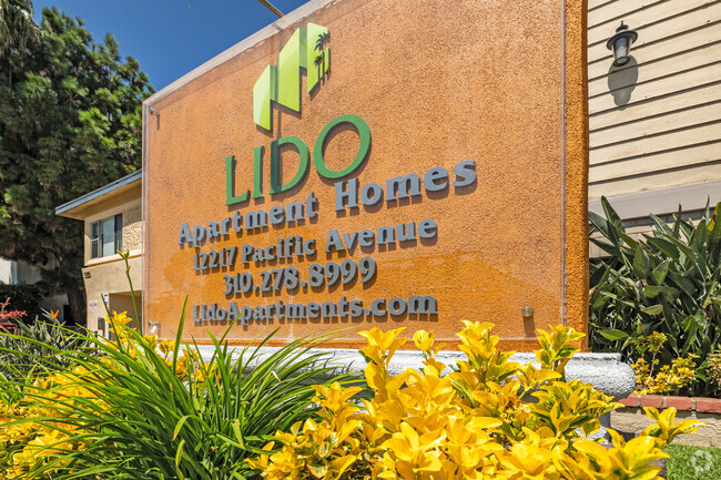 Front Sign - Lido Apartments - 12217 Pacific Ave