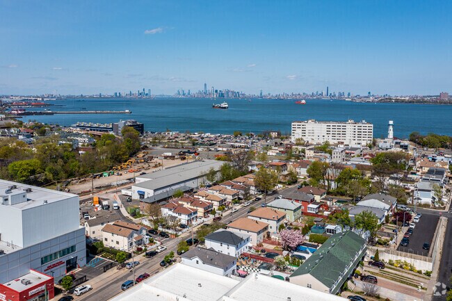 Aerial views of Todt Hill.