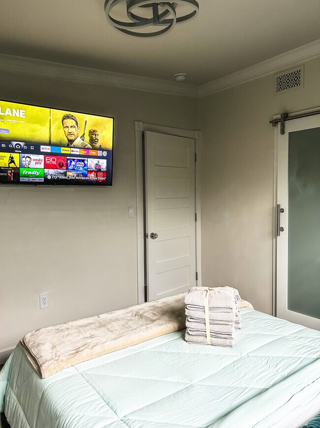 Smart TV with streaming included. - 4495 Elliot Ave