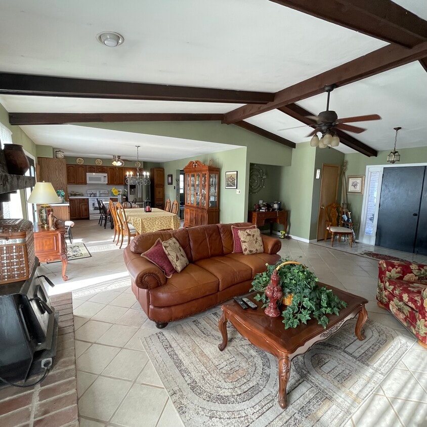 Living room, dining- open concept home - 18668 Olive Street Rd