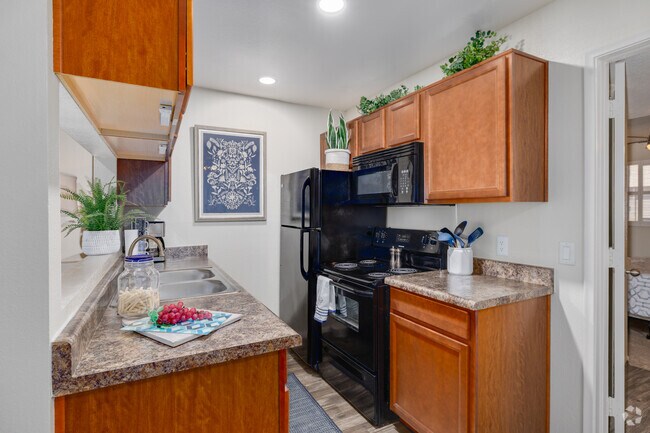 1 dormitorio, 1 baño - 554 pies cuadrados - Cocina - Cimarron Apartments