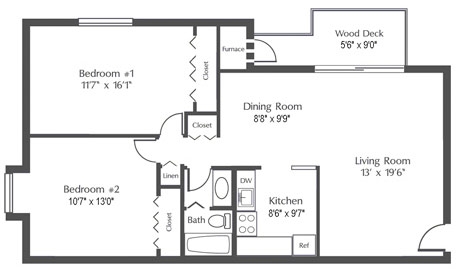 2HAB/1BA - White Oaks Apartments