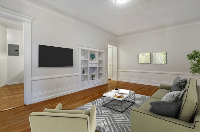 Furnished living room - 1425 Harrison Street Apartments