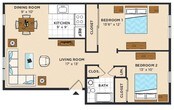 Renovated Two Bedroom One Bath