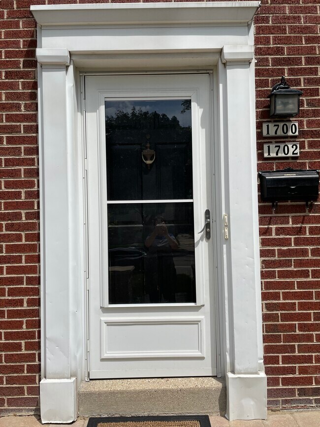 Front door of the Duplex - 1700 E Menlo Blvd