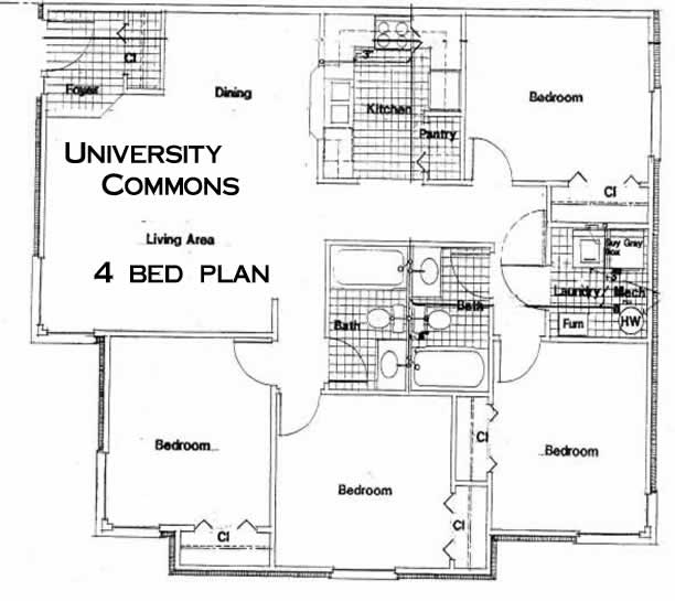 4BR/2BA - University Commons