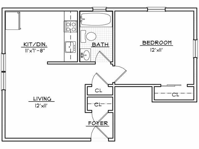 1BR/1BA - Greenview Apartments