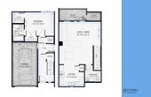 1 Bedroom, 1.5 Bathroom, 947 SQFT