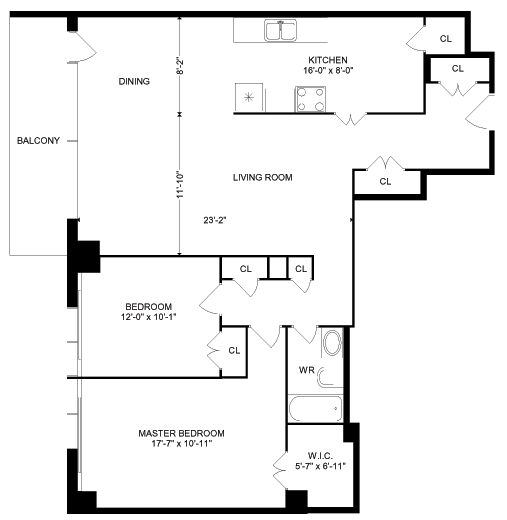 2BR/1BA - Fontenay Court II