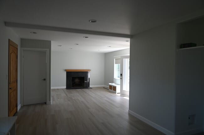 living room and fireplace - 9392 Westminster Blvd