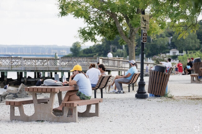 Memorial Park in Nyack is a perfect spot to take in beautiful views of the Hudson River.