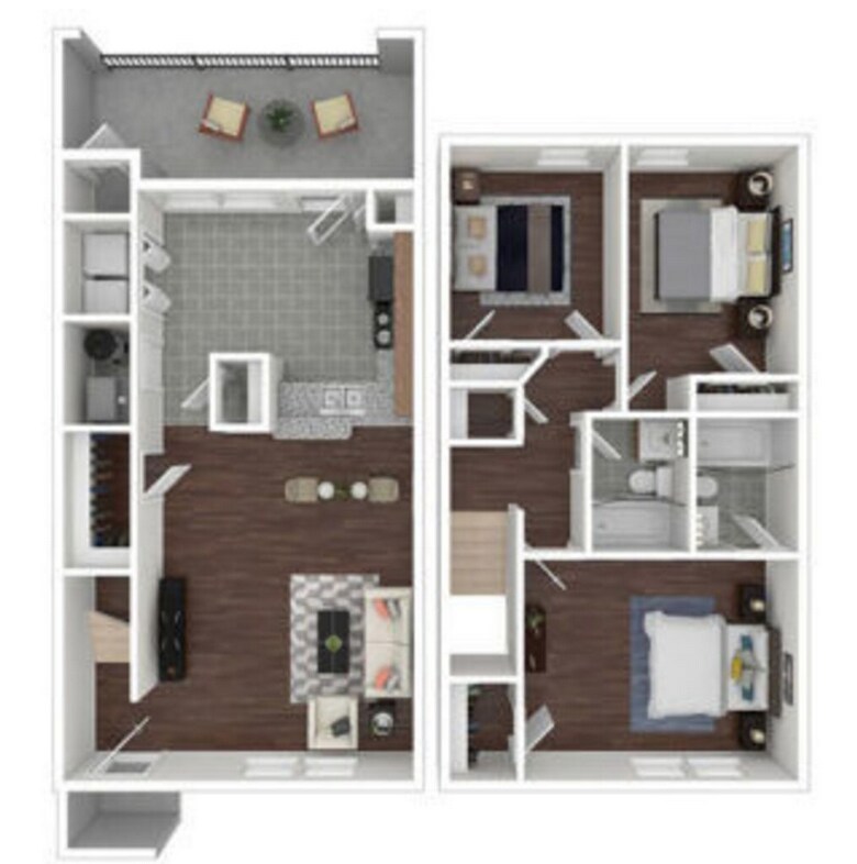 Plano de planta - Greens of Hickory Trail