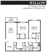 2 Bed 1 Bath Willow