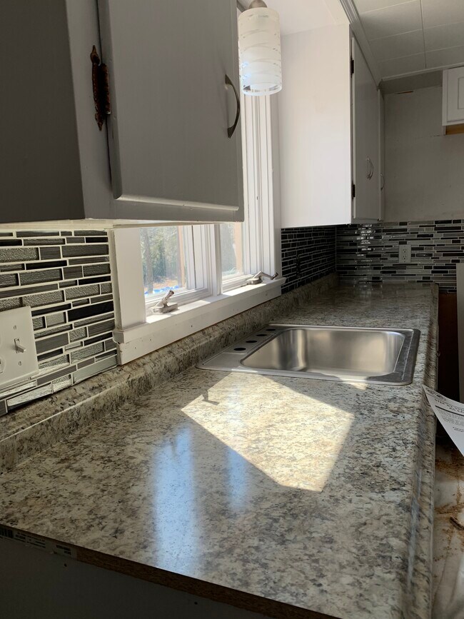 Kitchen counter and backsplash - 137 Locust St