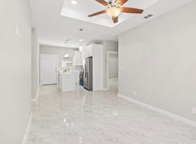 Built in security system and added interior only deadbolt lock for extra security - 2513 E Israel Ave