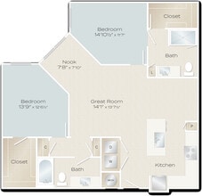 Storm Floor Plan - Yardley Flats Apartments