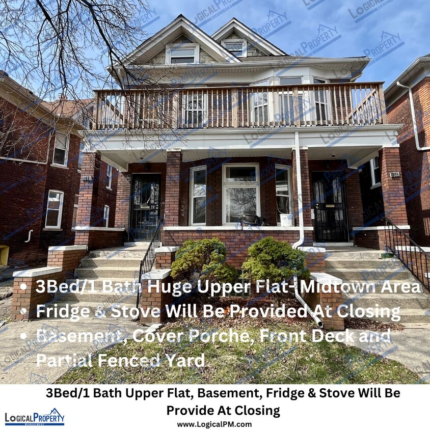 Primary Photo - Midtown Area 3/1 HUGE BRICK Upper Flat w/B...