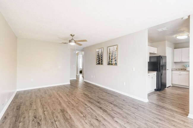 Living Room and Kitchen Area - Rolling Hills Apartment Homes