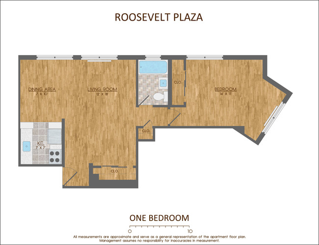 Plano de planta - Roosevelt Plaza