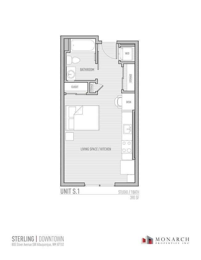 Plano de planta - Sterling Downtown