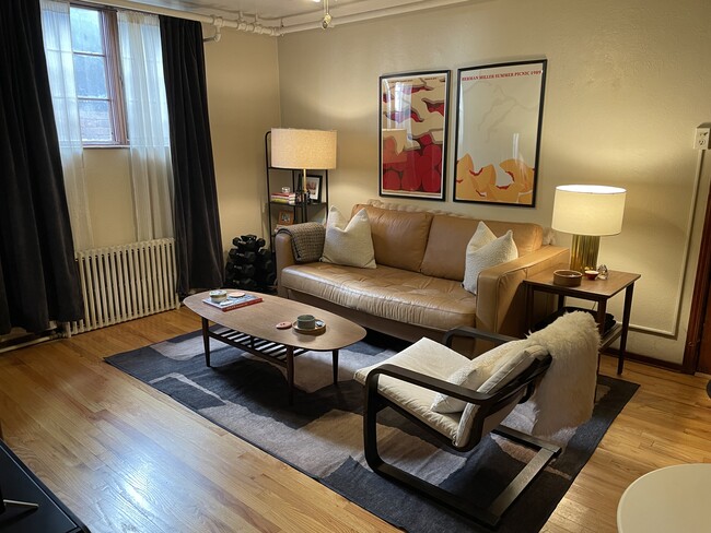 Staged Living Room - 1605 St Paul St
