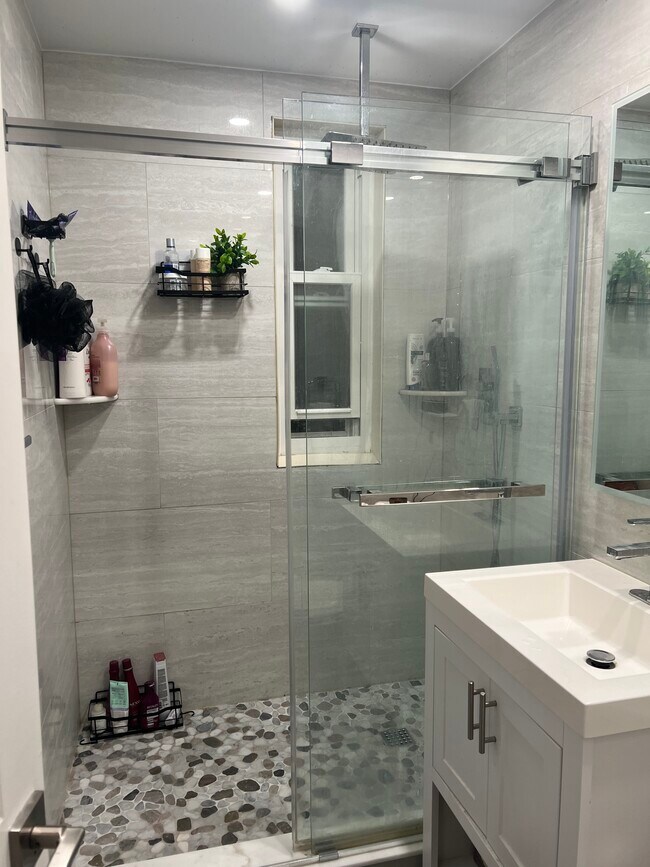 Waterfall shower with fully renovated bathroom - 202 N Trenton St