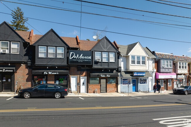There are shops near Sangillo's Farm Fresh Produce & Deli in Drexel Hill.