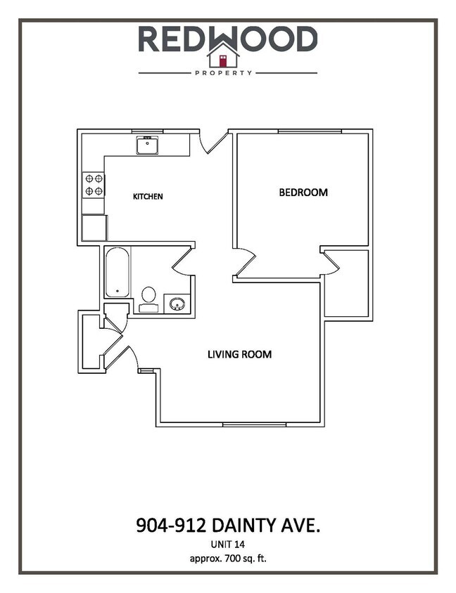 Plano de planta - 906 Dainty Avenue