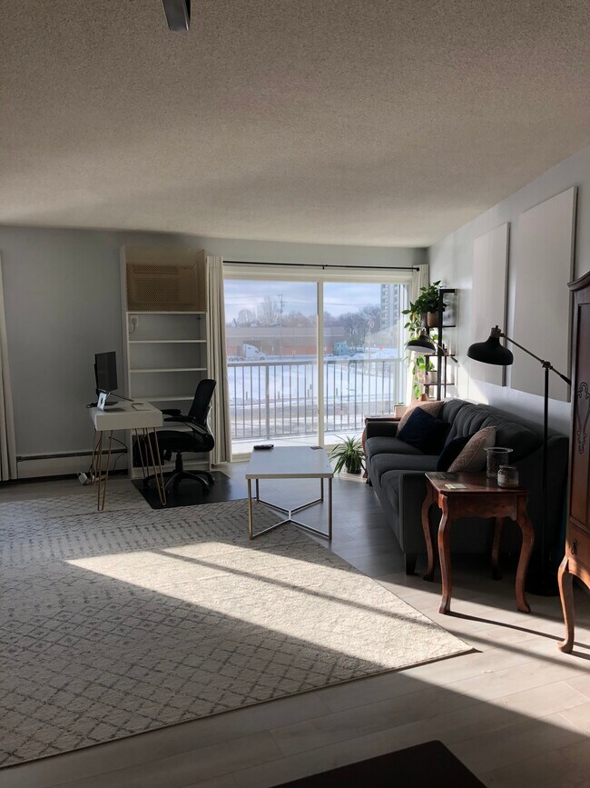 Living room and balcony - 1 W Lake St