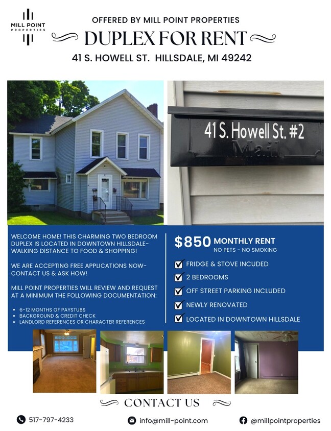 Duplex Listing details - 41 S Howell St