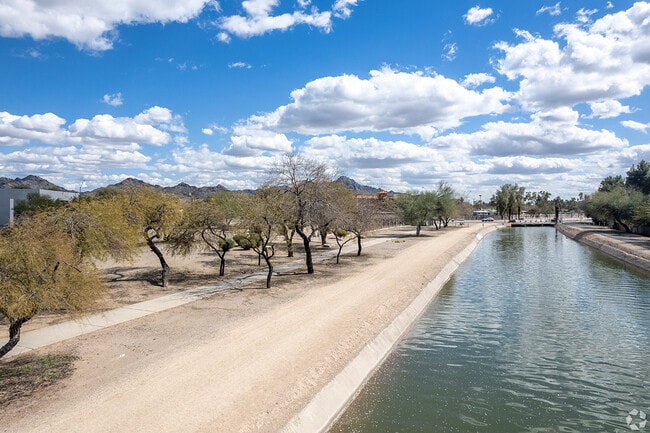 The Arizona Canal runs through parts of North Mountain.