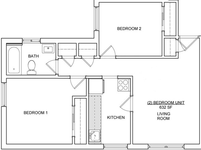 2 Bed - Bloomfield Gardens